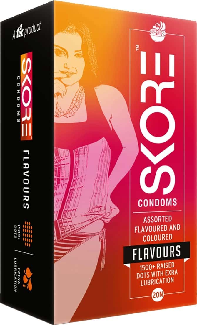 Skore Multi Flavour Box Of 20 Condoms