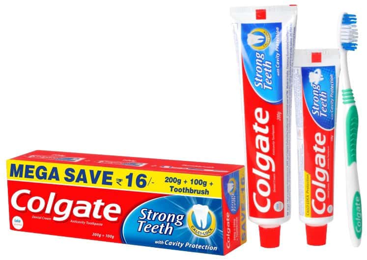 Buy Colgate Toothpaste Strong Teeth 300gm AntiCavity Saver Pack