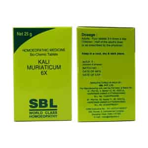 Sbl Kali Muriaticum 6x Tablets 25gm