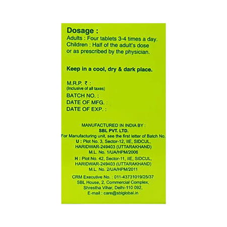 Sbl Calcarea Fluorica 12x Tablets 25gm