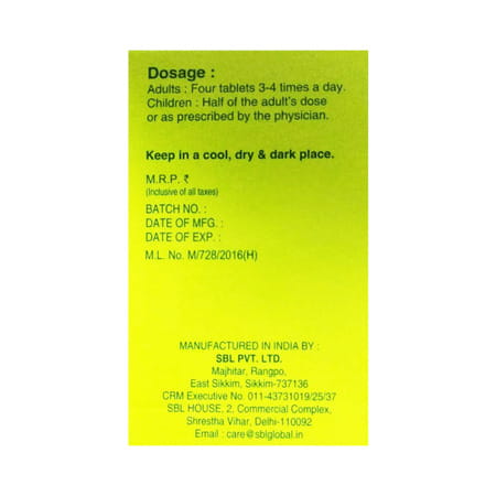 Sbl Kali Phosphoricum 3x Tablets 25gm