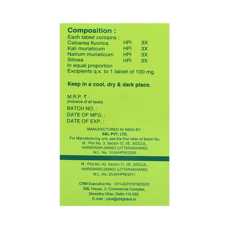 Sbl Bio Combination No 4 Tablets 25gm