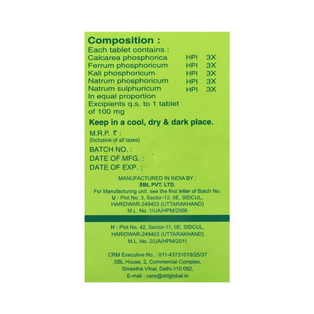 Sbl Bio Combination No 7 Tablets 25gm