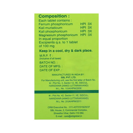 Sbl Bio Combination No 9 Tablets 25gm
