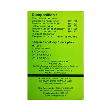 Sbl Bio Combination No 16 Tablets 25gm