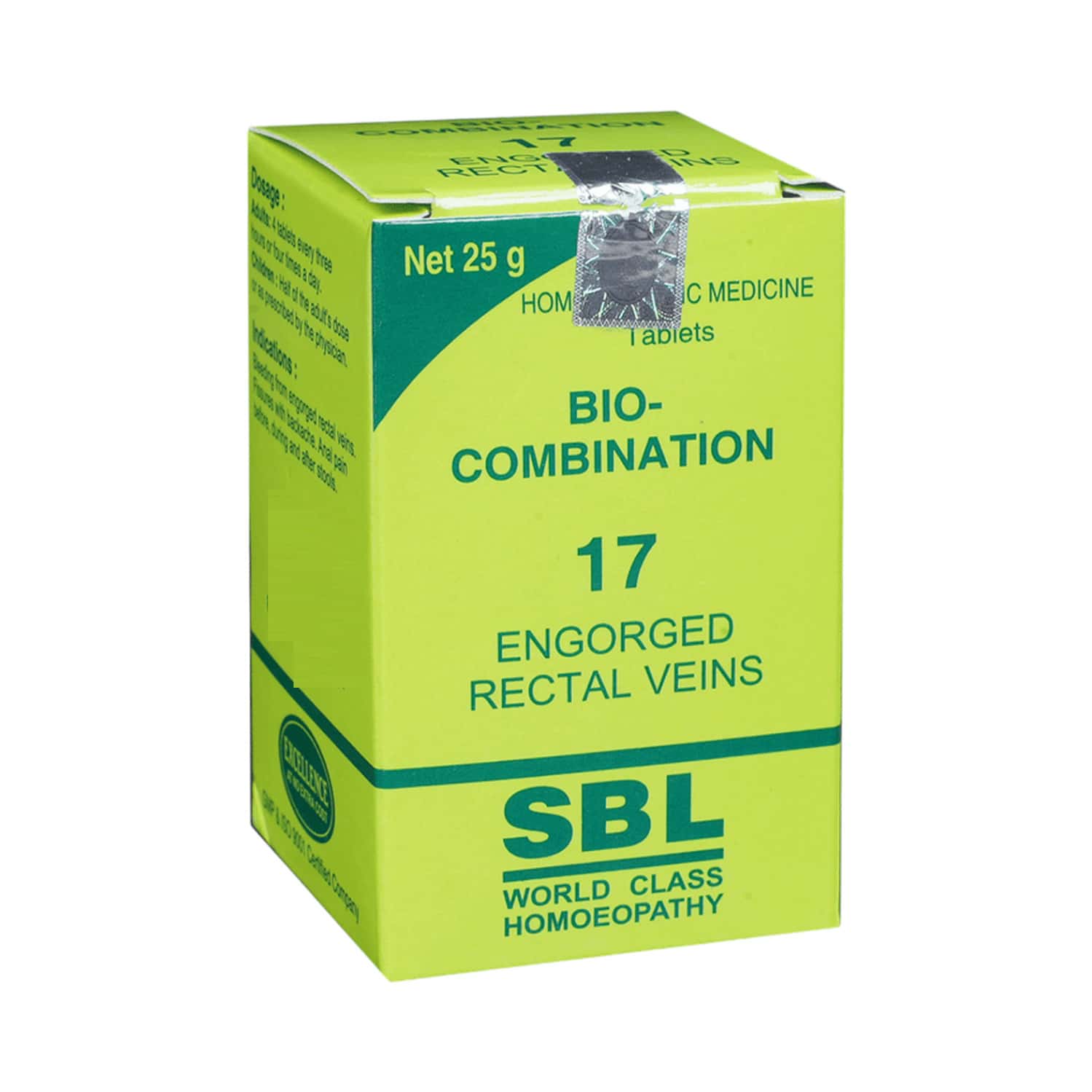Sbl Bio Combination No 17 Tablets 25gm