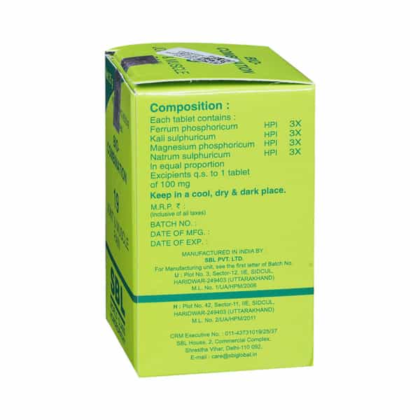 Sbl Bio Combination No 19 Tablets 25Gm