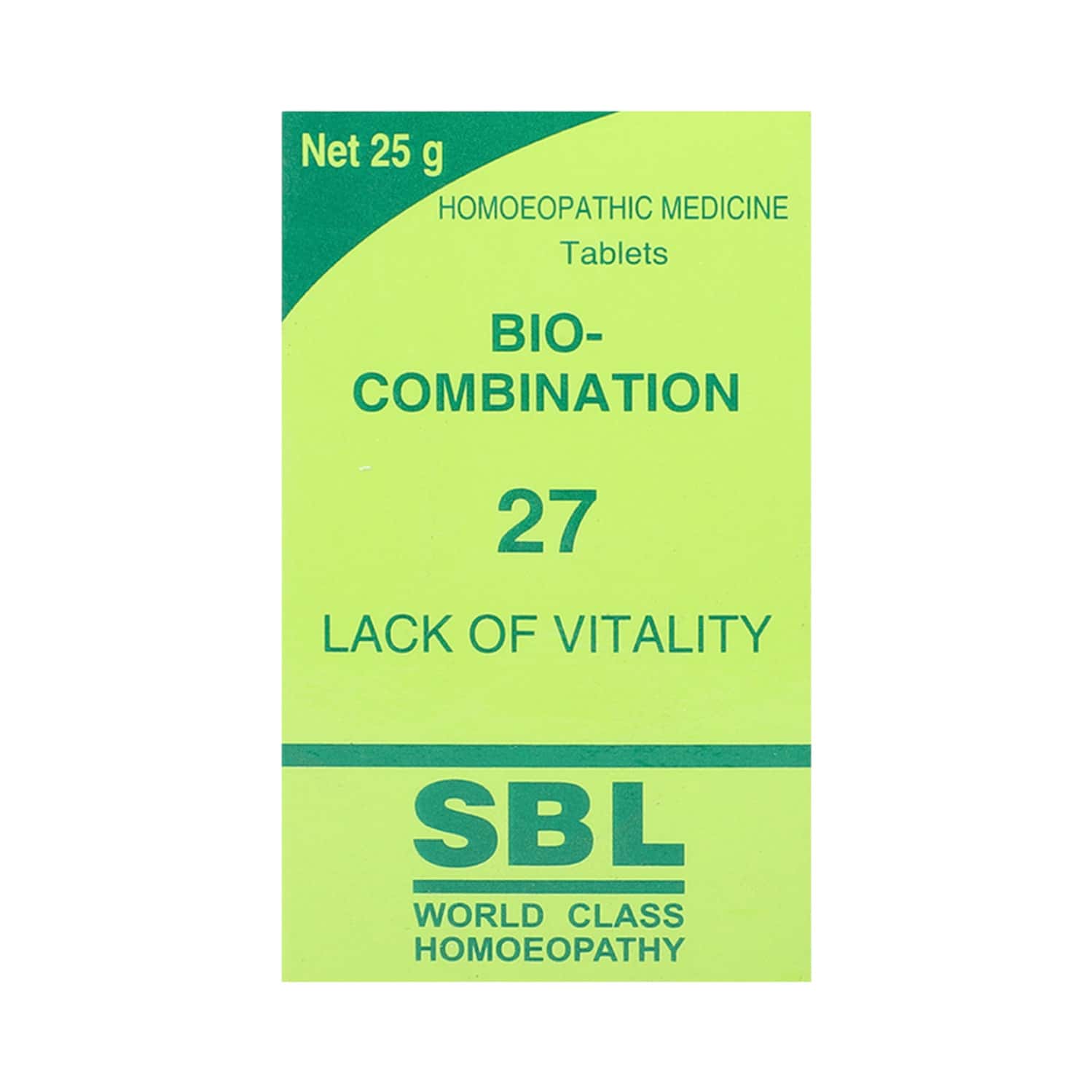 Sbl Bio Combination No 27 Tablets 25gm