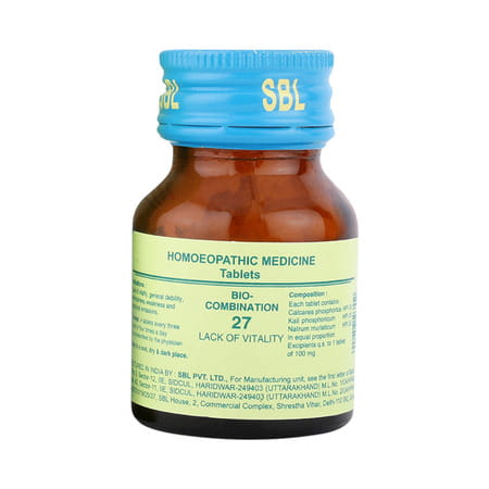 Sbl Bio Combination No 27 Tablets 25gm