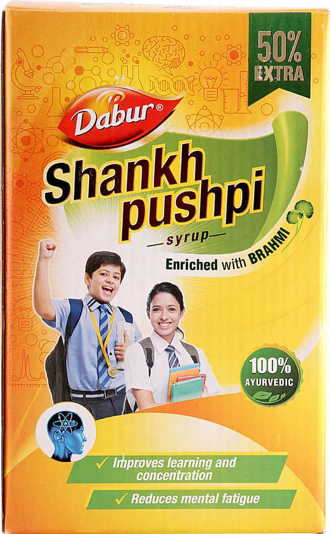 Dabur Shankha Pushpi Memory Improvement Syrup Bottle Of 225 Ml