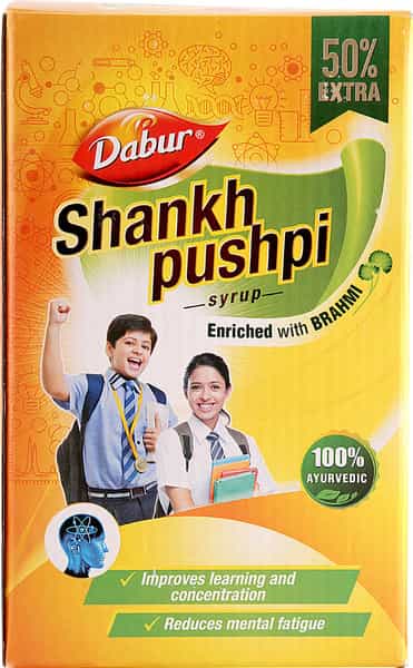 Dabur Shankha Pushpi Memory Improvement Syrup Bottle Of 225 Ml