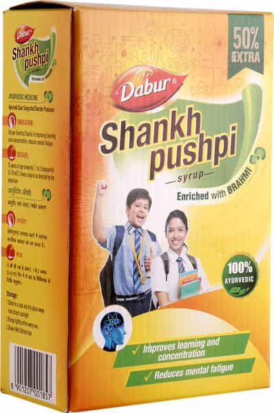 Dabur Shankha Pushpi Memory Improvement Syrup Bottle Of 225 Ml