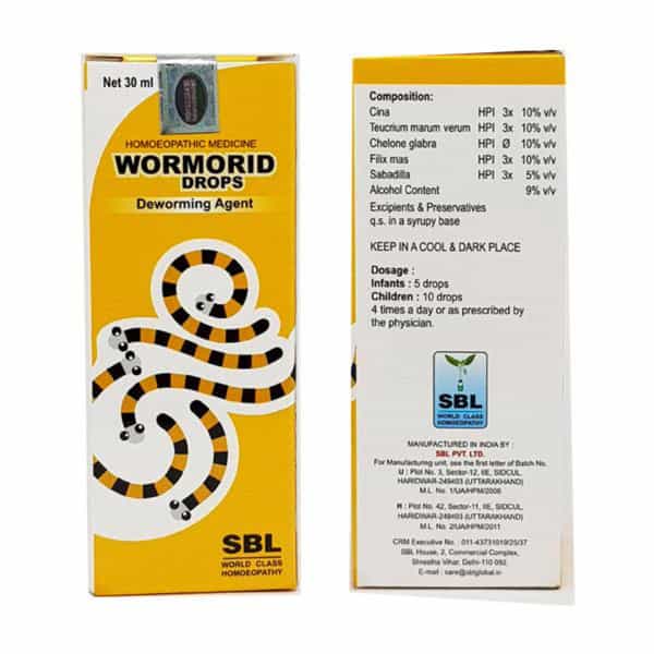 Sbl Wormorid Drops 30Ml