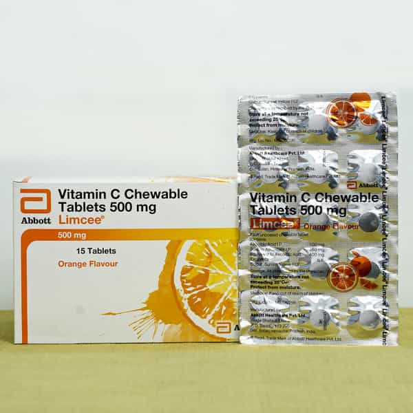 LIMCEE 500MG CHEWABLE TABLET | ORANGE FLAVOUR