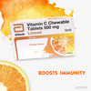 Limcee Chewable Vitamin C 500Mg | Tangy Orange | Immunity | Antioxidant & Skin Support | 15 Tablets