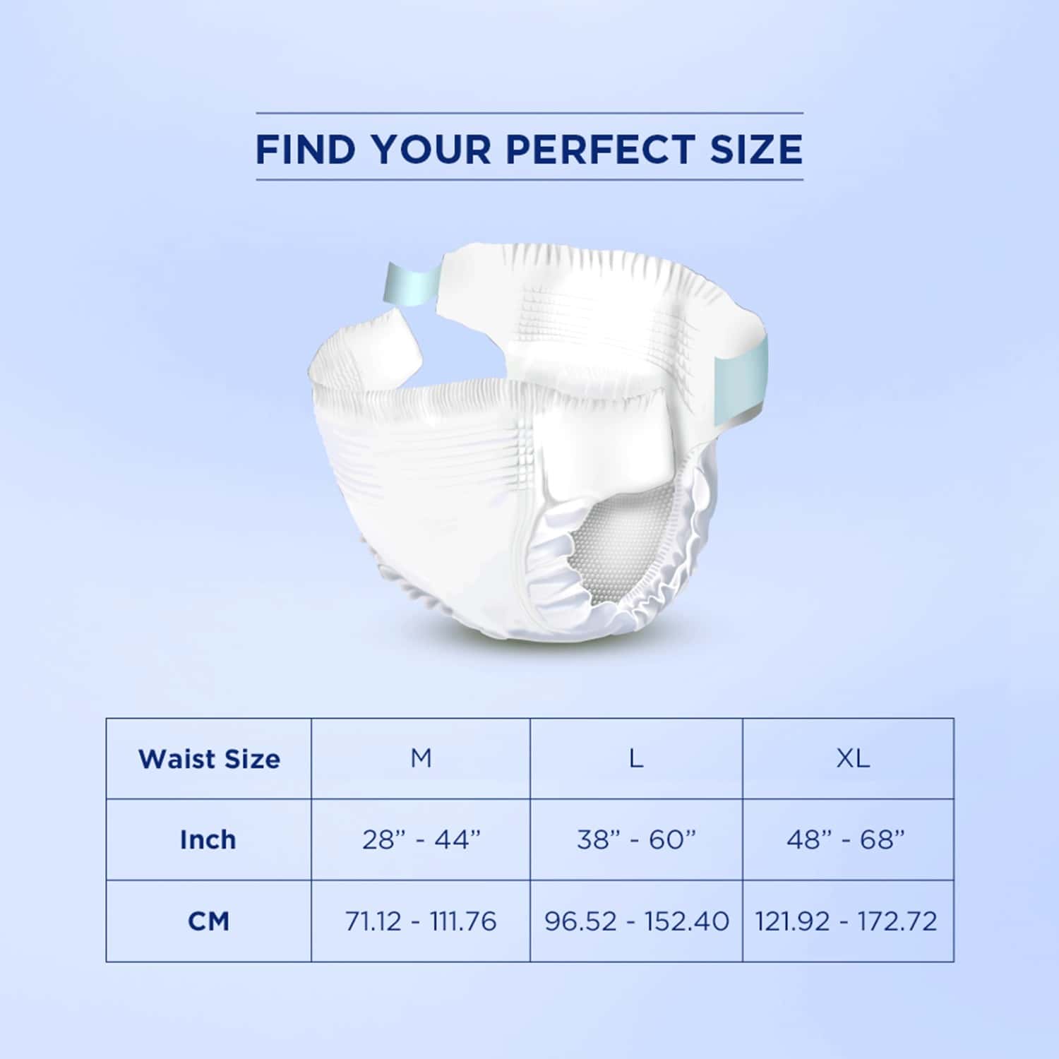 Buy Friends Easy Adult Diapers Xl Size, Waist 4868 Inch, High