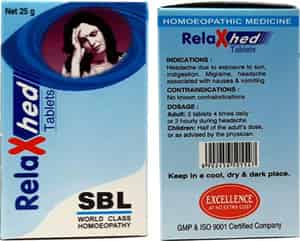 Sbl Relaxhead Tablets 25gm