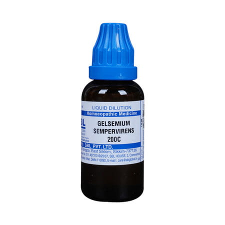 Sbl Gelsemiun Sempervirens 200ch 30ml