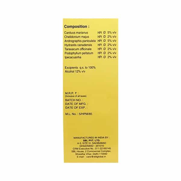 Sbl Liv-T Liver Tonic 180 Ml