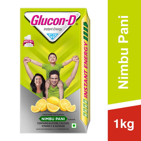 Glucon-D Nimbu Pani Glucose Powder 1kg Refill