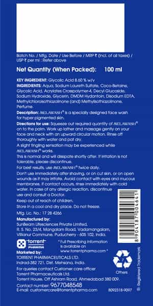Melawash  Face Wash  Tube Of 100 Ml