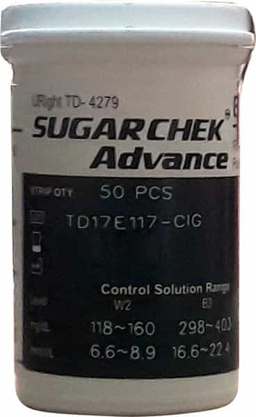 Sugarchek Test Strips 50'S