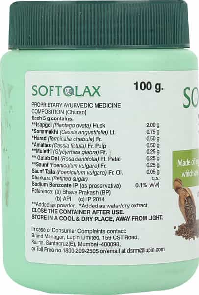 Softolax Saunf Flavour Bottle Of 100Gm Oral Powder