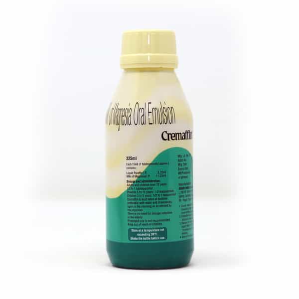 Cremaffin Constipation Relief Mint Flavour Sugar Free Bottle Of 225Ml Liquid