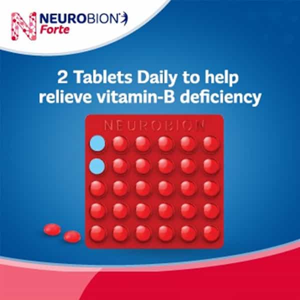 Neurobion Forte | Relief From Tingling | Numbness & Weakness | Strip Of 30 Tablets