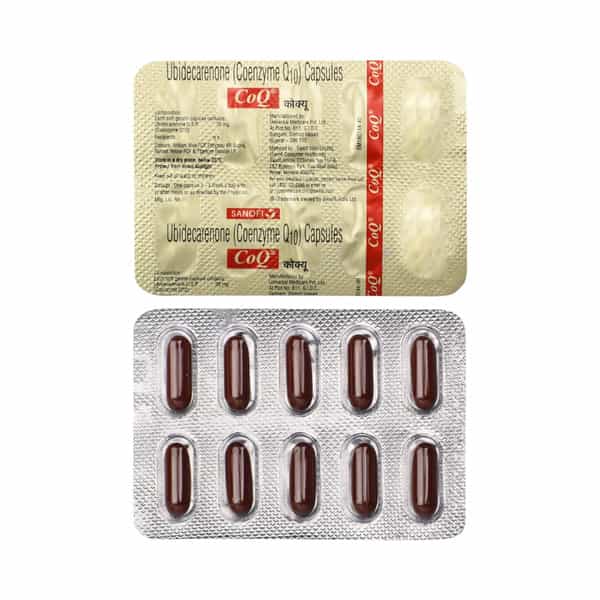 Coq 10Mg Strip Of 10 Capsules