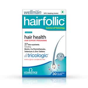 Wellman Hairfollic Hair Supplement Tablets Box Of 30