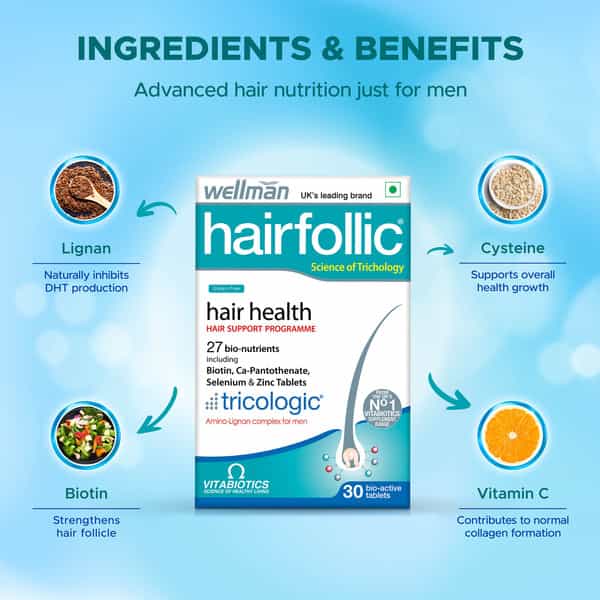 Wellman Hairfollic Box Of 30 Tablets