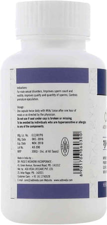 Add Sperm - Improves Fertility Promotes Sperm Maturation Elevates Conception Rate 60 Capsules