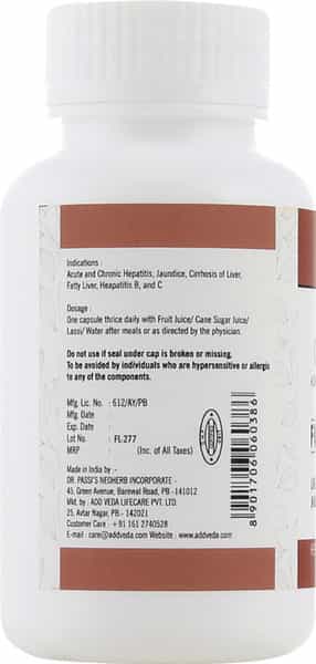 Add Veda Fresh Liv - For Liver Disorders And Jaundice 60 Capsules