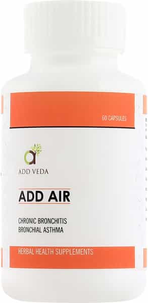 Add Veda Air- -For Chronic Bronchitis Bronchial Asthma 60 Capsules