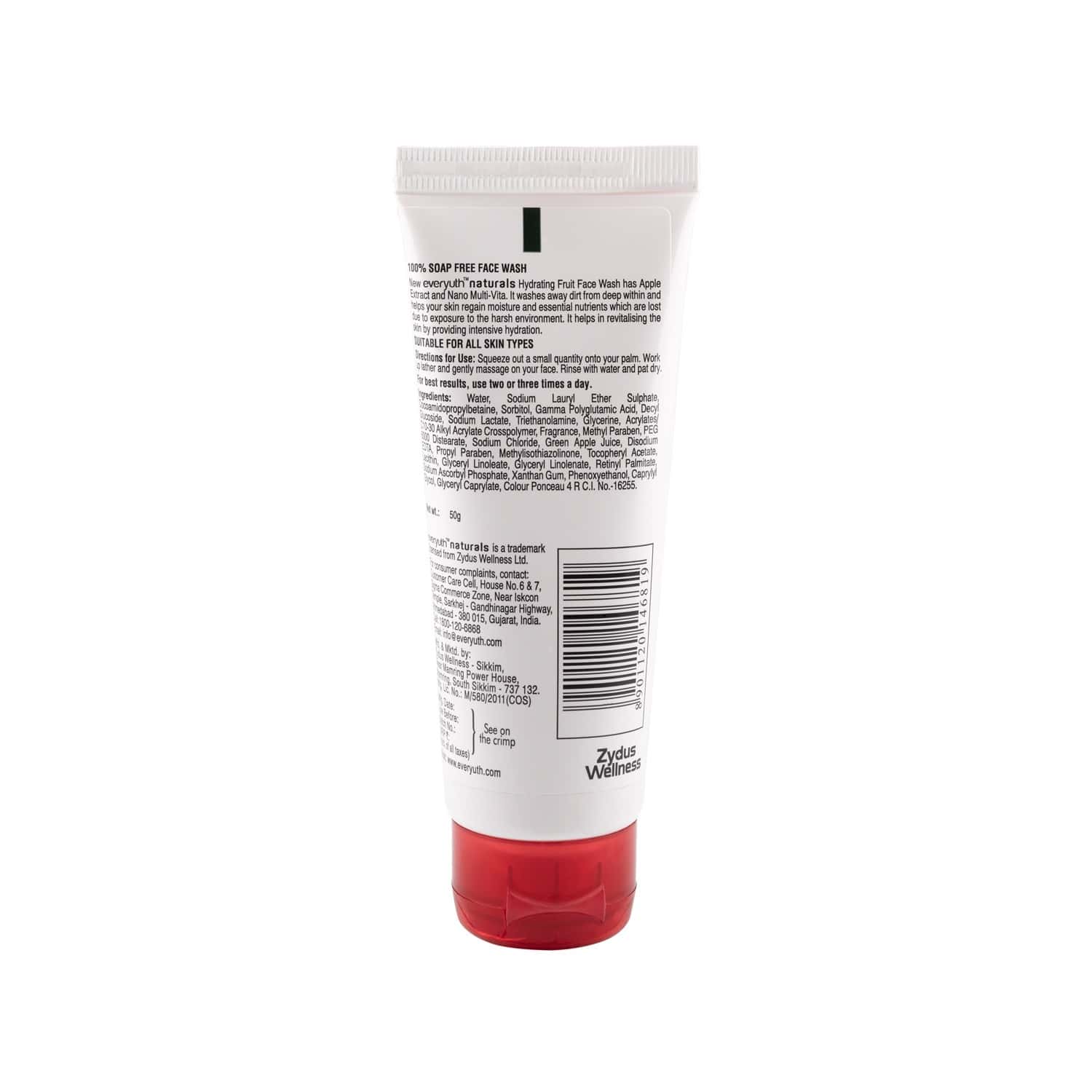 everyuth moisturizing fruit face wash