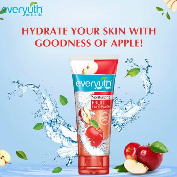 Everyuth Naturals Moisturizing Fruit Face Wash With Apple Extracts Tube Of 100 G