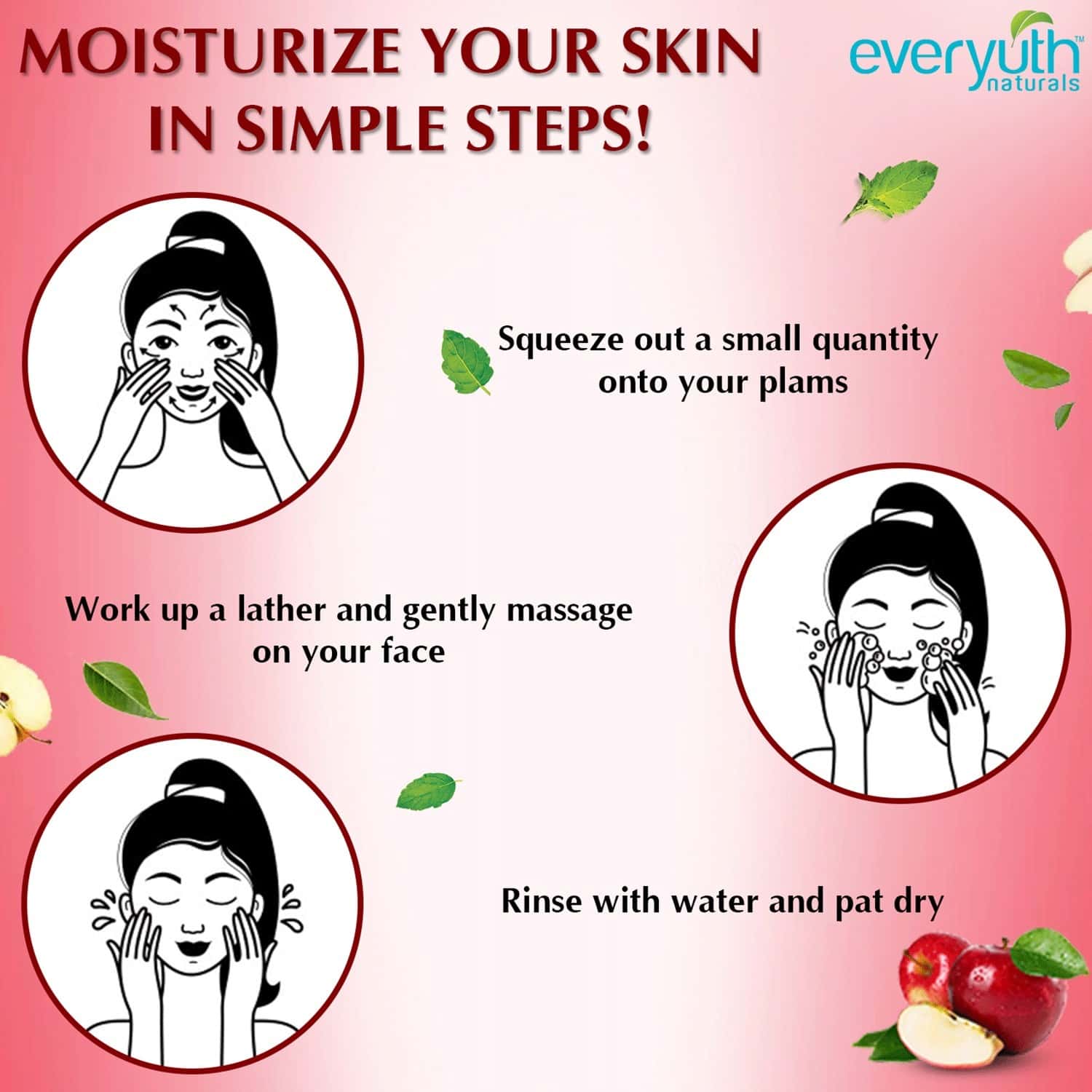 Buy EVERYUTH NATURALS MOISTURIZING FRUIT FACE WASH WITH APPLE EXTRACTS