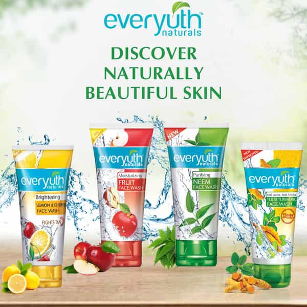 Everyuth Naturals Moisturizing Fruit Face Wash With Apple Extracts Tube Of 150 G