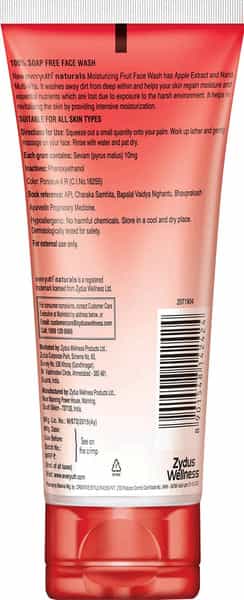 Everyuth Naturals Moisturizing Fruit Face Wash With Apple Extracts Tube Of 150 G