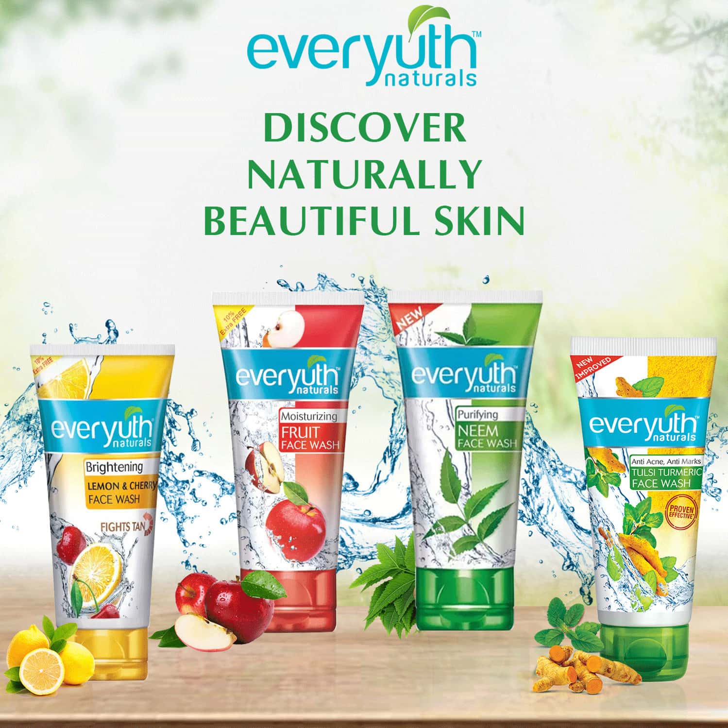 Buy EVERYUTH NATURALS PURIFYING NEEM FACE WASH 100 GM Online & Get Upto