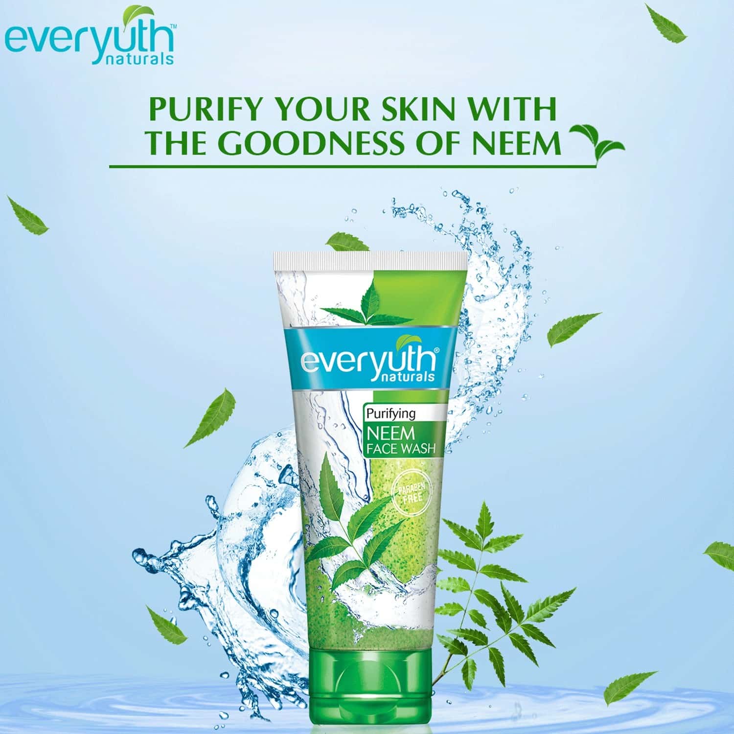 Buy EVERYUTH NATURALS PURIFYING NEEM FACE WASH 150 GM Online & Get Upto