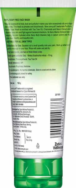 Everyuth | Naturals | Prifying Neem Face Wash | Tube 150 Gm