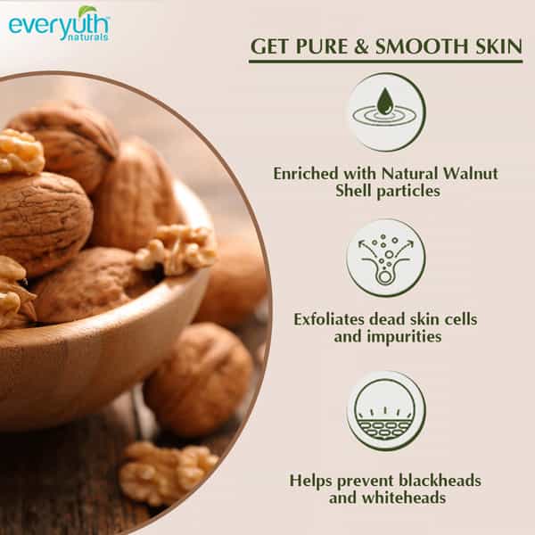 Everyuth Naturals Exfoliating Walnut Scrub With Nano Multi Vit A 50 Gm