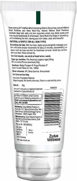Everyuth Naturals Exfoliating Walnut Scrub With Nano Multi Vit A 50 Gm