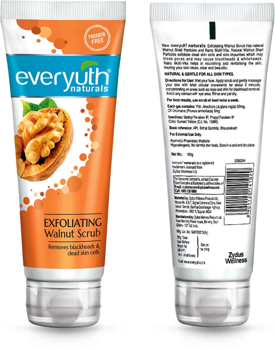 Buy EVERYUTH NATURALS EXFOLIATING WALNUT SCRUB WITH NANO MULTI VIT A