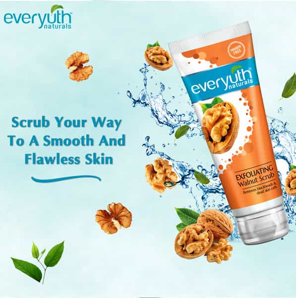 Everyuth Naturals Exfoliating Walnut Scrub With Nano Multi Vit A 100 Gm