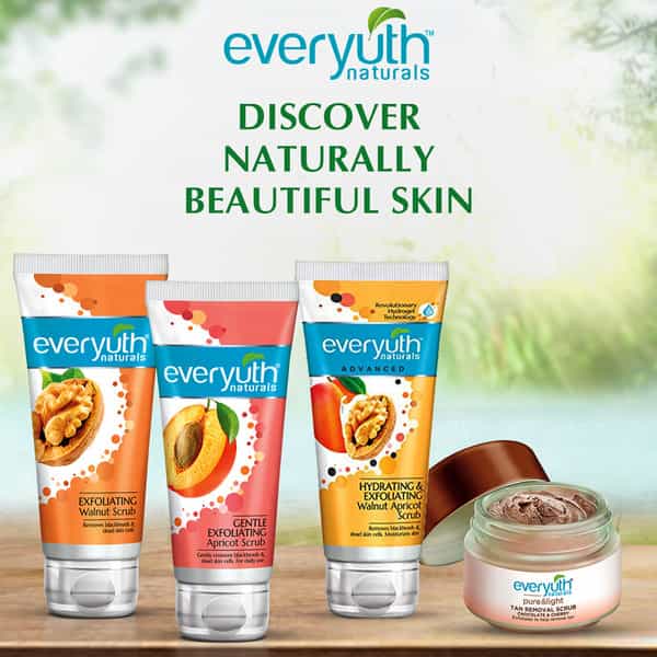 Everyuth Naturals Exfoliating Walnut Scrub With Nano Multi Vit A 100 Gm