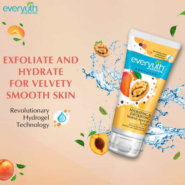 Everyuth Naturals Advanced Hydrating & Exfoliating Walnut Apricot Scrub 50 G