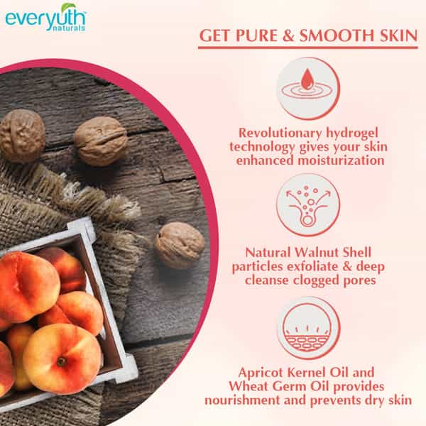 Everyuth Naturals Hydrating & Exfoliating Walnut Apricot Scrub - 100 Gm